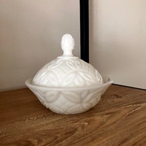 Vintage Imperial Milk Glass Dish